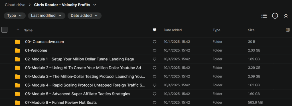 Chris Reader – Velocity Profits