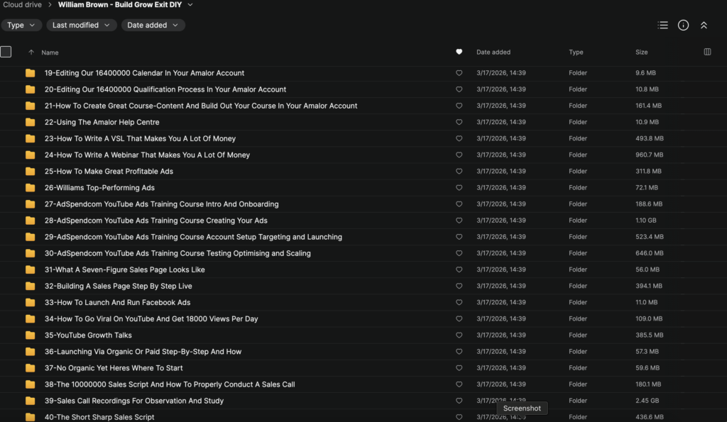 William Brown – Build Grow & Exit DIY