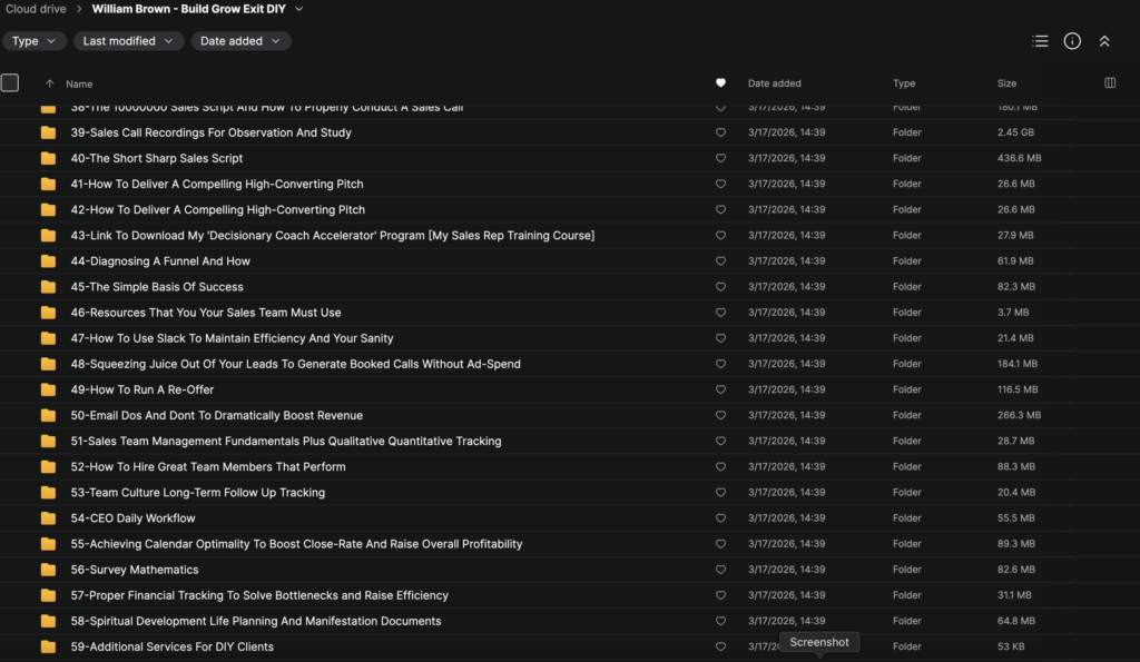 William Brown – Build Grow & Exit DIY