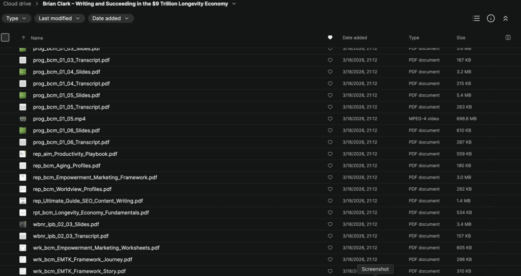 Brian Clark – Writing and Succeeding in the $9 Trillion Longevity Economy