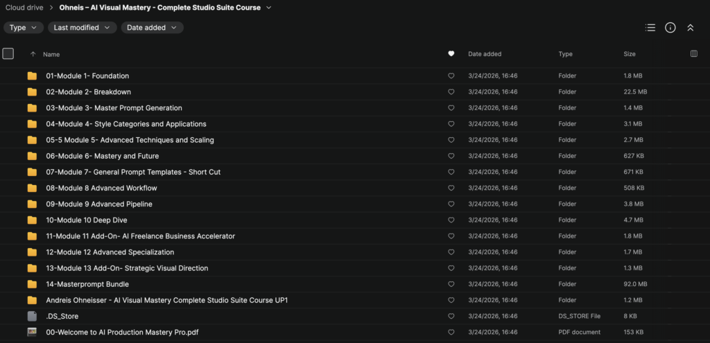 Ohneis – AI Visual Mastery – Complete Studio Suite Course