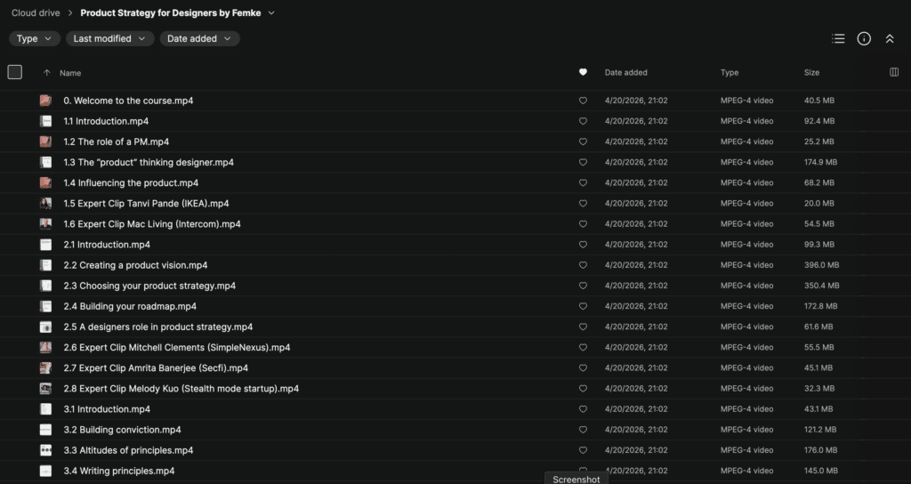 Femke – Product Strategy for Designers